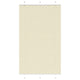 Vidaxl plissé rolgordijn 120x200cm stofbreedte 119,4cm polyester crème