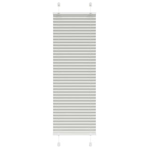 Vidaxl plissé rolgordijn 40x100 cm stofbreedte 39,4 cm lichtgrijs