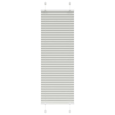 Vidaxl plissé rolgordijn 40x100 cm stofbreedte 39,4 cm lichtgrijs