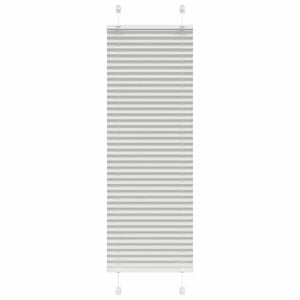 Vidaxl plissé rolgordijn 45x100 cm stofbreedte 44,4 cm lichtgrijs