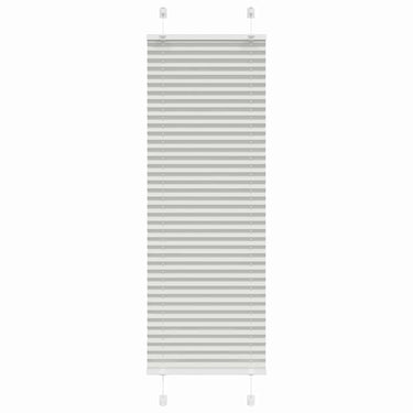 Vidaxl plissé rolgordijn 50x100 cm stofbreedte 49,4 cm lichtgrijs