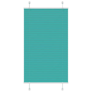 Vidaxl plissé rolgordijn 70x100 cm stofbreedte 69,4 cm petrol groen