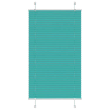 Vidaxl plissé rolgordijn 70x100 cm stofbreedte 69,4 cm petrol groen