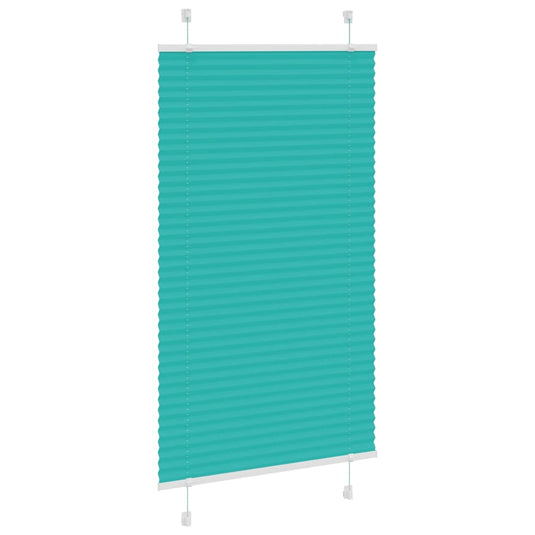 Vidaxl plissé rolgordijn 70x100 cm stofbreedte 69,4 cm petrol groen