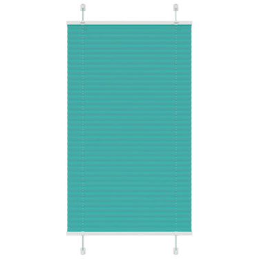 Vidaxl plissé rolgordijn 75x100 cm stofbreedte 74,4 cm petrol groen