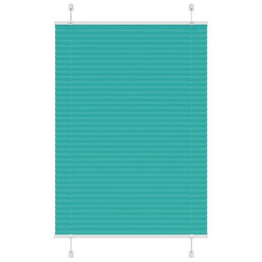 Vidaxl plissé rolgordijn 85x100 cm stofbreedte 84,4 cm petrol groen
