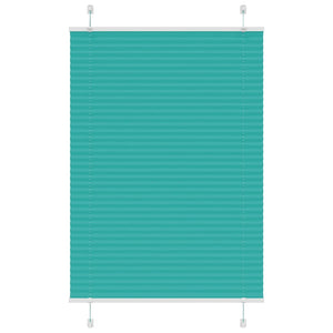 Vidaxl plissé rolgordijn 90x100 cm stofbreedte 89,4 cm petrol groen