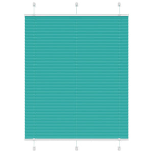 Vidaxl plissé rolgordijn 105x100 cm stofbreedte 104,4cm petrol groen