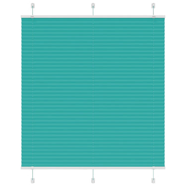 Vidaxl plissé rolgordijn 115x100cm stofbreedte 114,4cm petrol groen