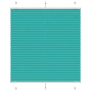 Vidaxl plissé rolgordijn 120x100cm stofbreedte 119,4cm petrol groen