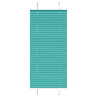 Vidaxl plissé rolgordijn 65x150 cm stofbreedte 64,4 cm petrol groen