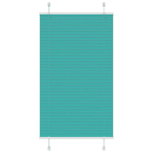Vidaxl plissé rolgordijn 70x150 cm stofbreedte 69,4 cm petrol groen
