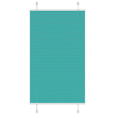 Vidaxl plissé rolgordijn 80x150 cm stofbreedte 79,4 cm petrol groen