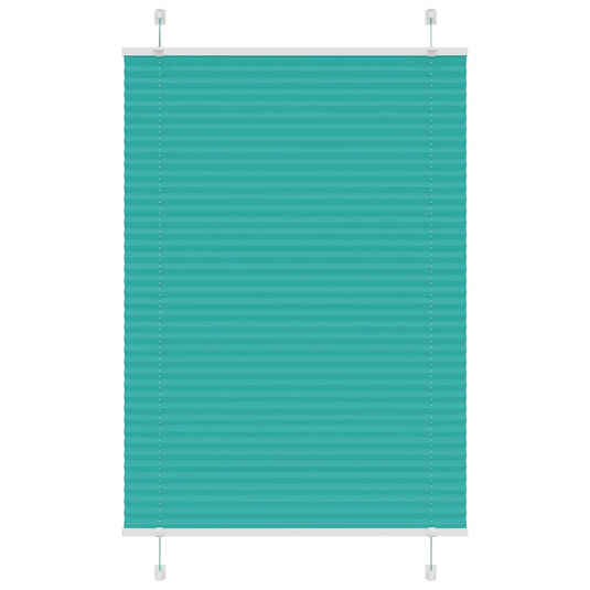 Vidaxl plissé rolgordijn 90x150 cm stofbreedte 89,4 cm petrol groen