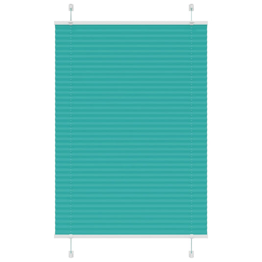 Vidaxl plissé rolgordijn 95x150 cm stofbreedte 94,4 cm petrol groen