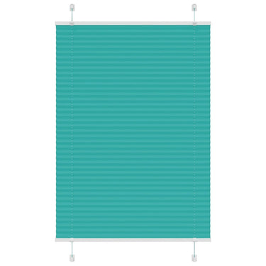 Vidaxl plissé rolgordijn 100x150 cm stofbreedte 99,4cm petrol groen