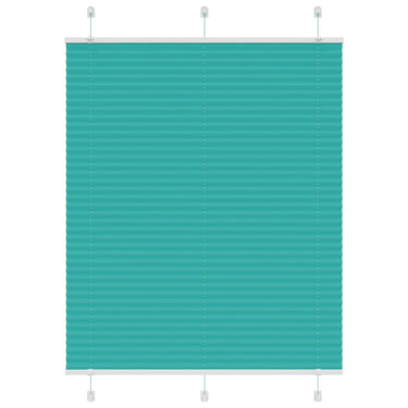Vidaxl plissé rolgordijn 110x150cm stofbreedte 109,4cm petrol groen