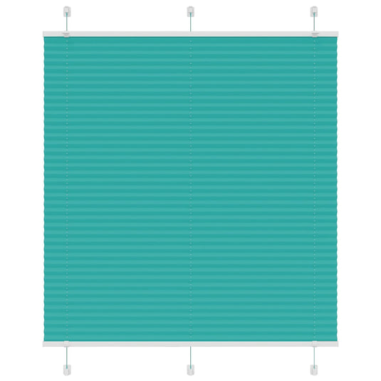 Vidaxl plissé rolgordijn 120x150cm stofbreedte 119,4cm petrol groen