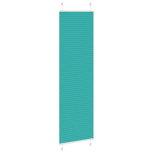 Vidaxl plissé rolgordijn 55x200 cm stofbreedte 54,4 cm petrol groen