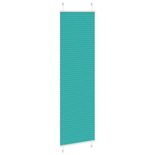 Vidaxl plissé rolgordijn 60x200 cm stofbreedte 59,4 cm petrol groen