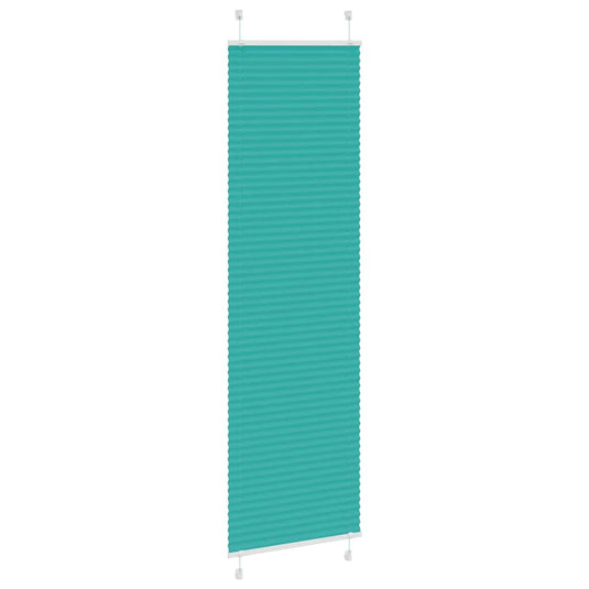 Vidaxl plissé rolgordijn 65x200 cm stofbreedte 64,4 cm petrol groen