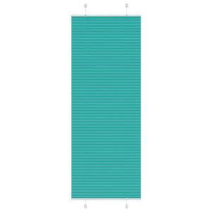 Vidaxl plissé rolgordijn 80x200 cm stofbreedte 79,4 cm petrol groen