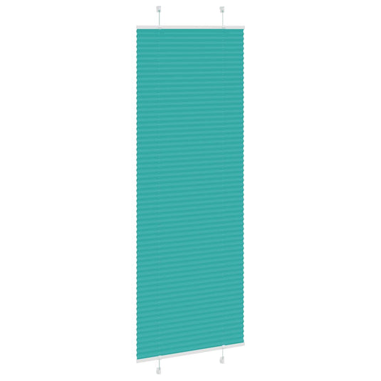 Vidaxl plissé rolgordijn 80x200 cm stofbreedte 79,4 cm petrol groen