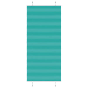Vidaxl plissé rolgordijn 85x200 cm stofbreedte 84,4 cm petrol groen
