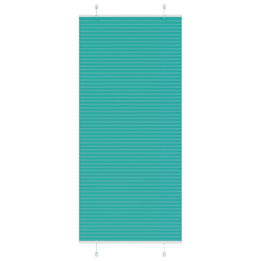 Vidaxl plissé rolgordijn 85x200 cm stofbreedte 84,4 cm petrol groen