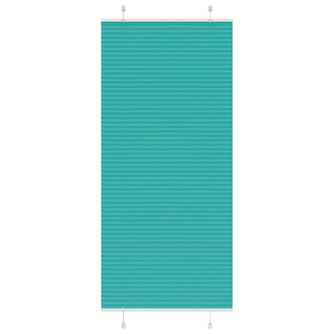 Vidaxl plissé rolgordijn 100x200 cm stofbreedte 99,4cm petrol groen