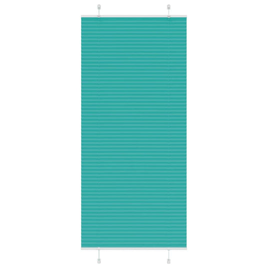 Vidaxl plissé rolgordijn 100x200 cm stofbreedte 99,4cm petrol groen