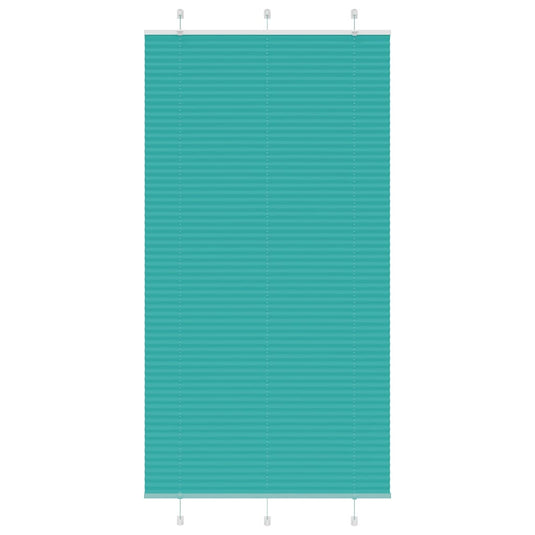 Vidaxl plissé rolgordijn 110x200cm stofbreedte 109,4cm petrol groen