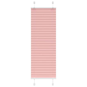 Vidaxl plissé rolgordijn 45x100 cm stofbreedte 44,4 cm polyester roze