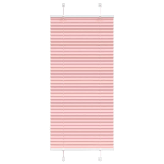 Vidaxl plissé rolgordijn 65x100 cm stofbreedte 64,4 cm polyester roze