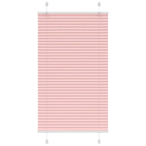 Vidaxl plissé rolgordijn 75x100 cm stofbreedte 74,4 cm polyester roze