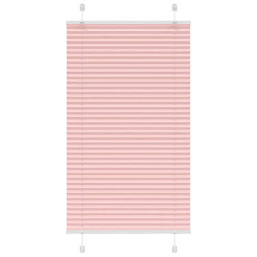 Vidaxl plissé rolgordijn 80x100 cm stofbreedte 79,4 cm polyester roze