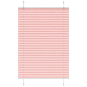 Vidaxl plissé rolgordijn 85x100 cm stofbreedte 84,4 cm polyester roze