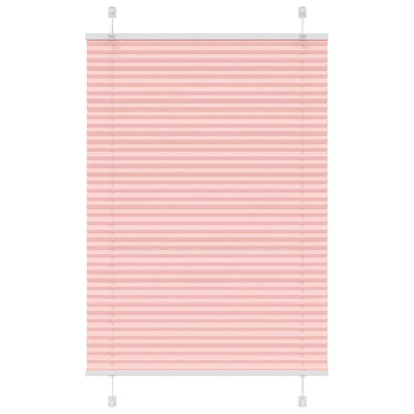 Vidaxl plissé rolgordijn 85x100 cm stofbreedte 84,4 cm polyester roze