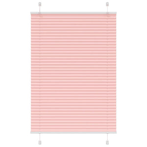 Vidaxl plissé rolgordijn 100x100 cm stofbreedte 99,4cm polyester roze