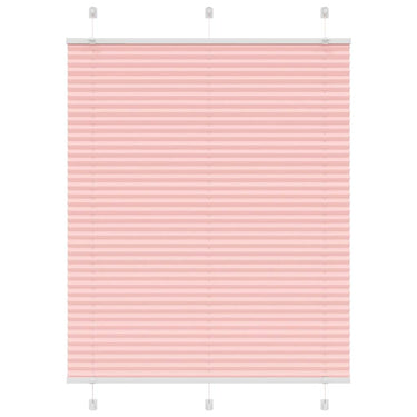 Vidaxl plissé rolgordijn 105x100cm stofbreedte 104,4cm polyester roze