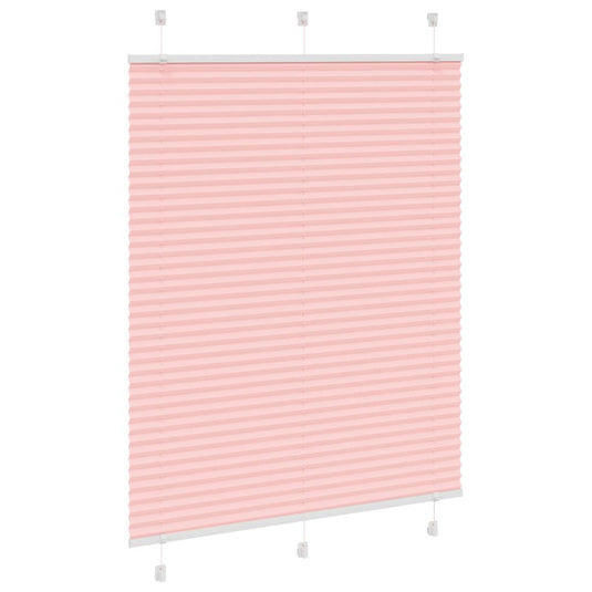 Vidaxl plissé rolgordijn 105x100cm stofbreedte 104,4cm polyester roze