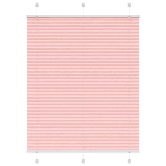 Vidaxl plissé rolgordijn 110x100cm stofbreedte 109,4cm polyester roze