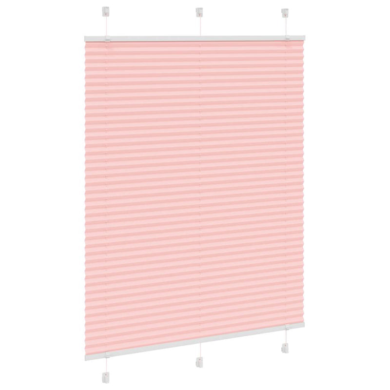 Chargez l'image dans la visionneuse de la galerie, Vidaxl plissé rolgordijn 110x100cm stofbreedte 109,4cm polyester roze
