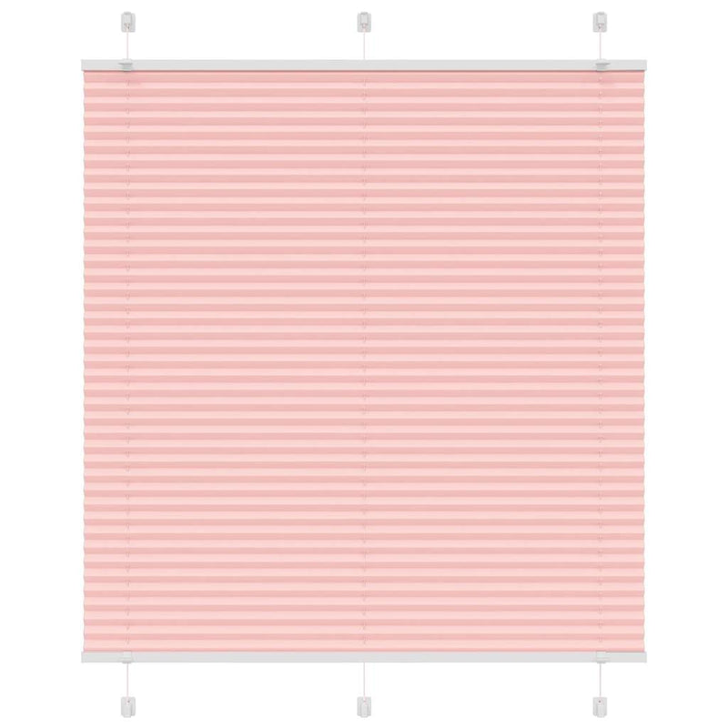 Chargez l'image dans la visionneuse de la galerie, Vidaxl plissé rolgordijn 115x100cm stofbreedte 114,4cm polyester roze

