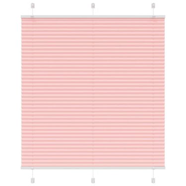 Vidaxl plissé rolgordijn 120x100cm stofbreedte 119,4cm polyester roze