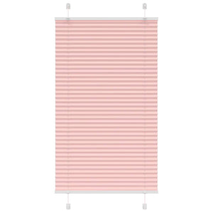Vidaxl plissé rolgordijn 80x150 cm stofbreedte 79,4 cm polyester roze