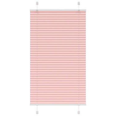 Vidaxl plissé rolgordijn 80x150 cm stofbreedte 79,4 cm polyester roze