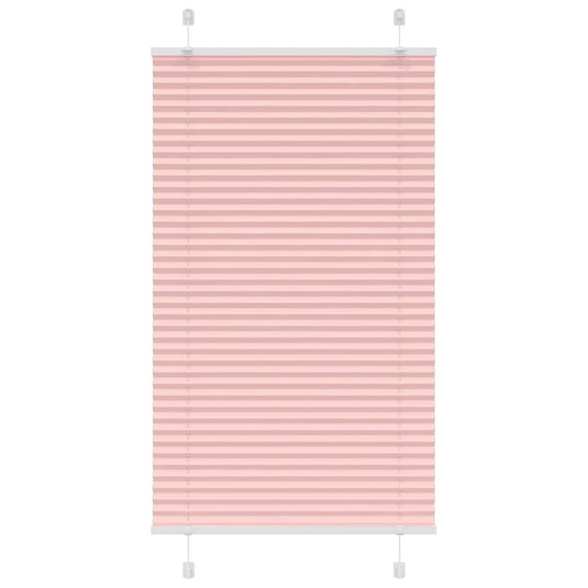 Vidaxl plissé rolgordijn 80x150 cm stofbreedte 79,4 cm polyester roze