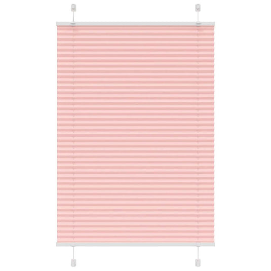Vidaxl plissé rolgordijn 85x150 cm stofbreedte 84,4 cm polyester roze