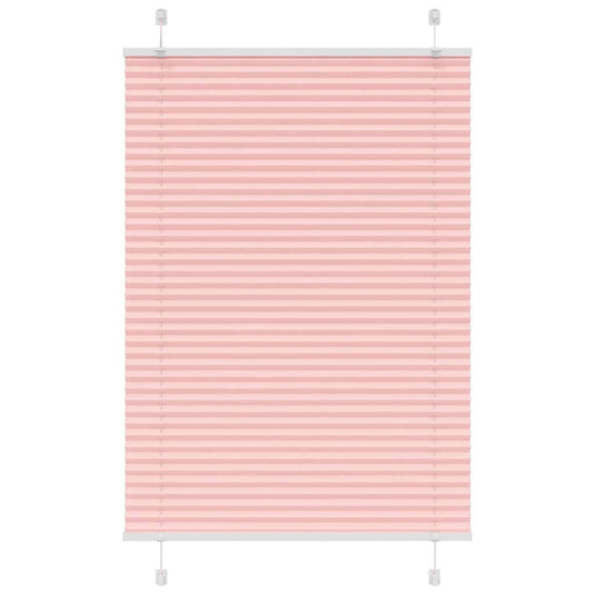 Vidaxl plissé rolgordijn 90x150 cm stofbreedte 89,4 cm polyester roze